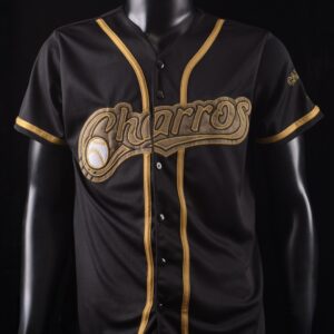 CHARROS NEGRA CON DORADO