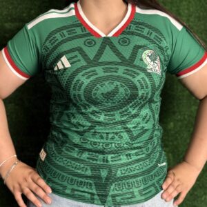 Jersey dama mexico verde version jugador estampado gratis